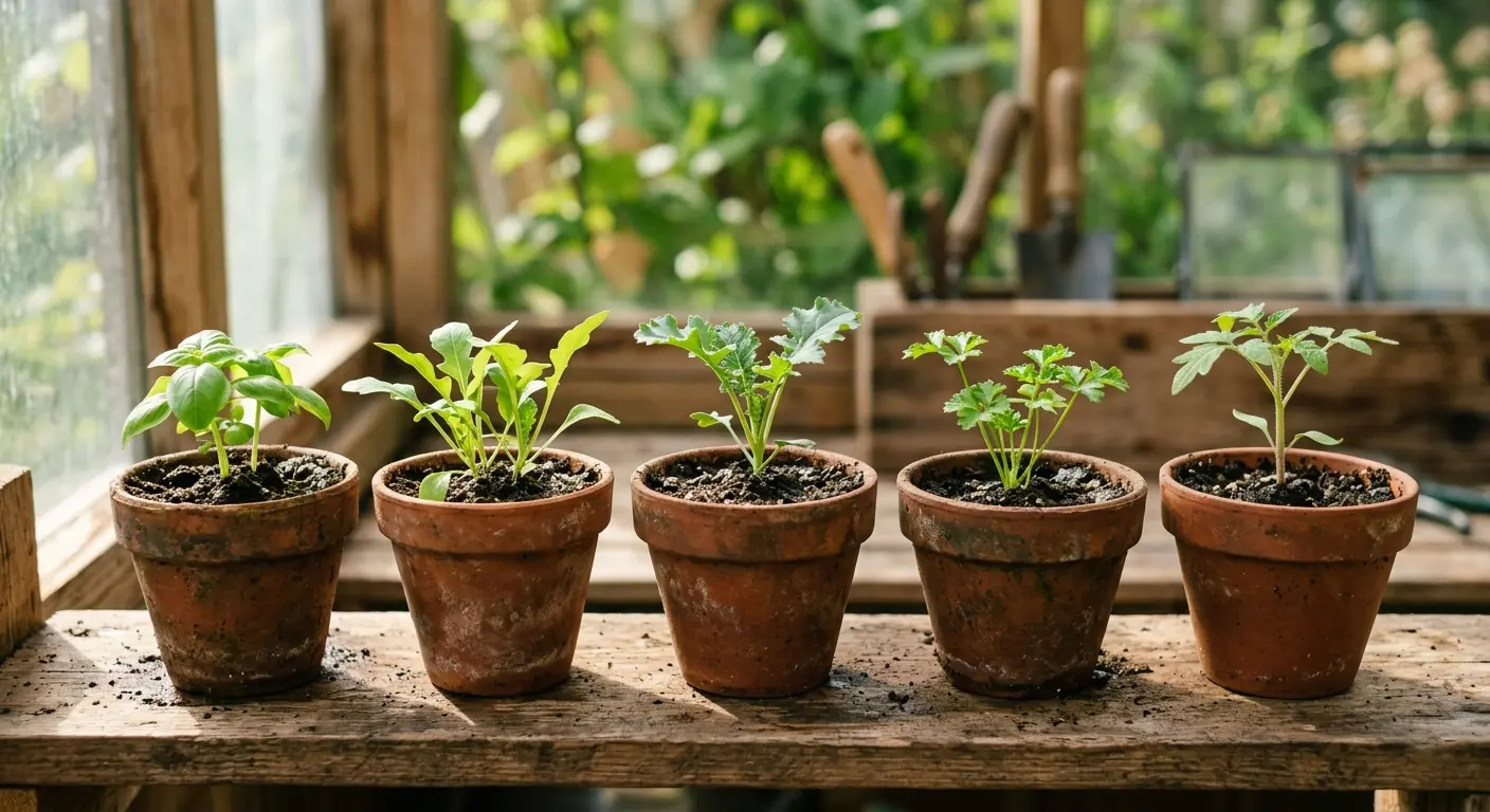 Can You Reuse Growing Media in small pots with healthy seedlings growing indoors